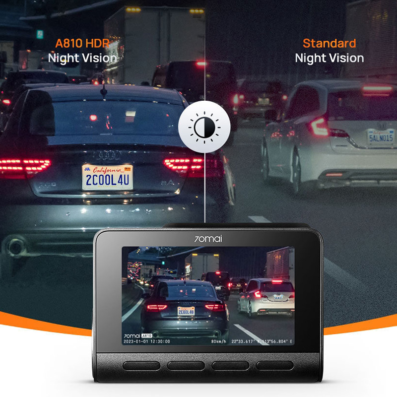 Camera hành trình 70mai A810 4K HDR ghi hình sắc nét cả về đêm