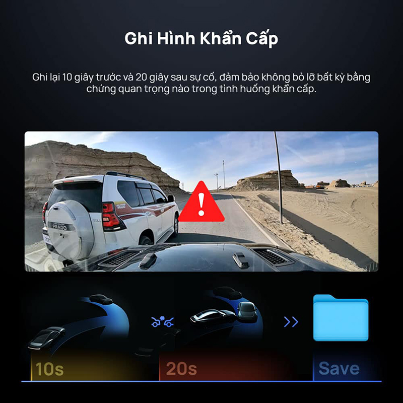 4G Hardwire Kit Up04 ghi hình khẩn cấp cho camera 4K Omni X800