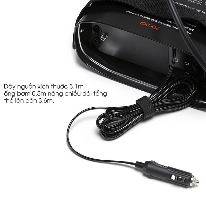 Máy bơm lốp xe ô tô 70mai Midrive TP01 dây nguồn dài