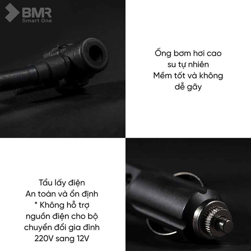 70mai Air Compressor TP01 ống bơm và tẩu lấy điện 12V