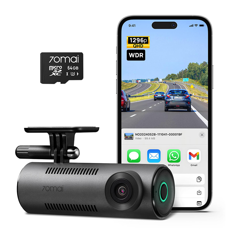 Camera hành trình 70mai M310 kết nối ứng dụng 70mai qua wifi