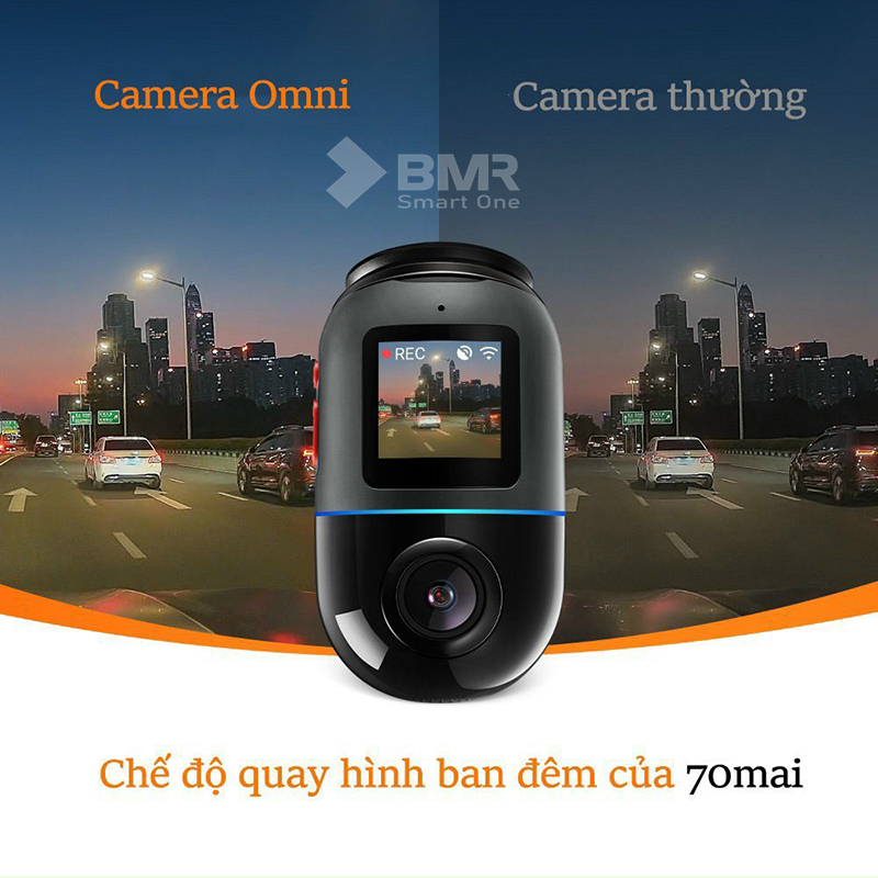 70mai Omni X200 hiệu suất ghi hình vượt trội, tầm nhìn ban đêm siêu nét