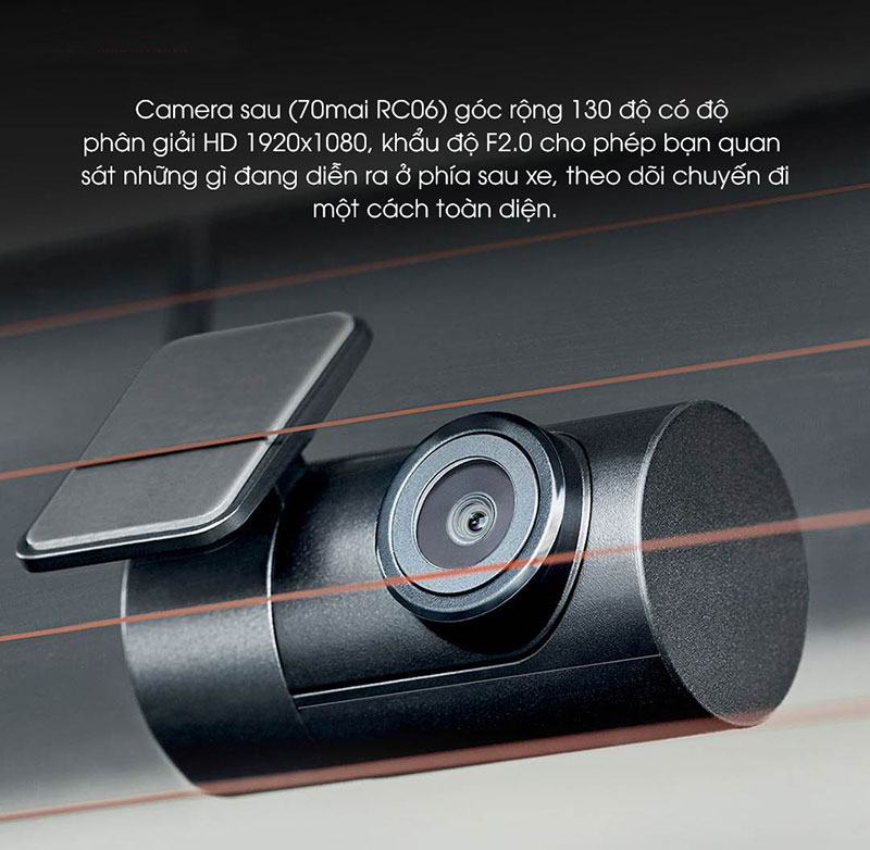 Xiaomi 70 mai RC09 và RC06 ghi hình rõ nét ở độ phân giải Full HD 1080P