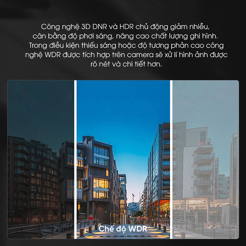 Camera 70mai A500s công nghệ HDR