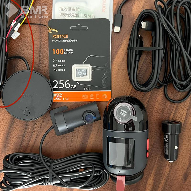Adapter Hardwire Kit Up04 4G trọn bộ cùng camera hành trình 70mai Omni