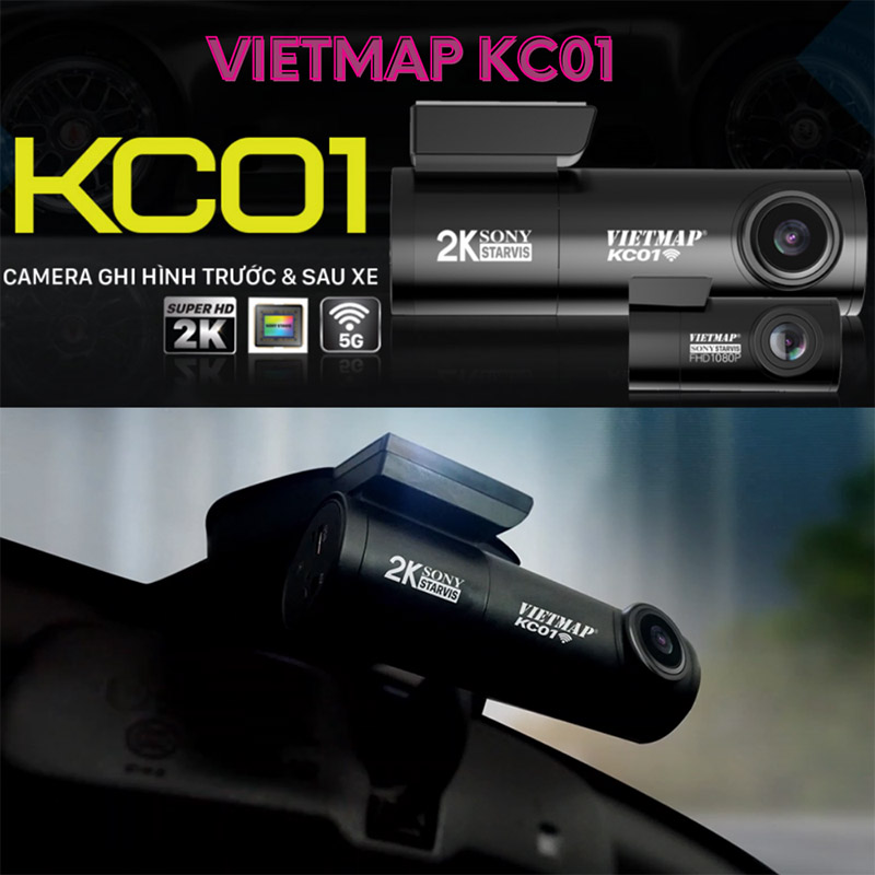 camera hành trình vietmap KC01 Pro New cảnh báo giao thông