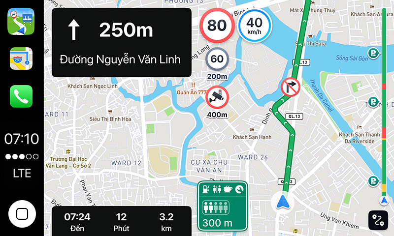 Vietmap Live Pro Full minh họa chi tiết thông tin cảnh báo giao thông