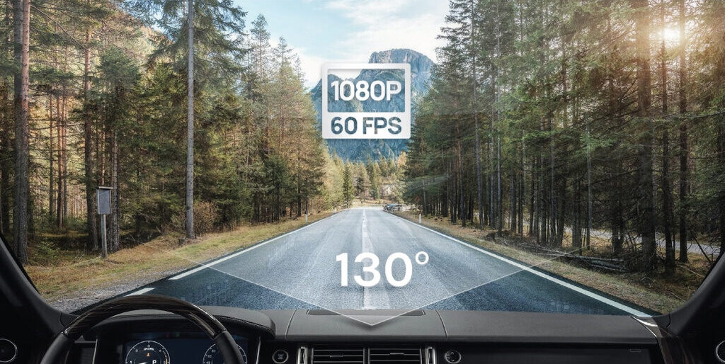 Camera 70mai A200 ghi hình 2 kênh trước và sau 1080P siêu nét