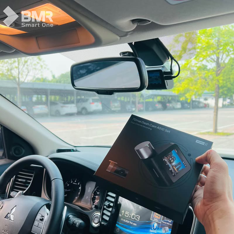 Mitsubishi Outlande lên đời camera hành trình cao cấp hãng 70mai bởi BMR Smart one
