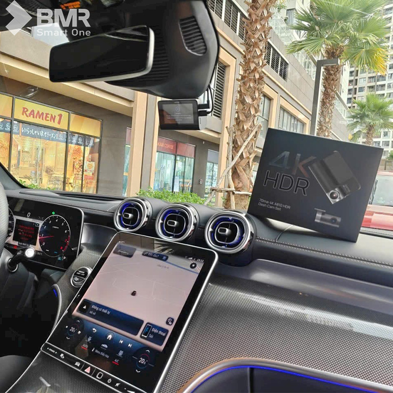 70mai camera hành trình A810 do kỹ thuật viên của BMR Smart One lắp đặt