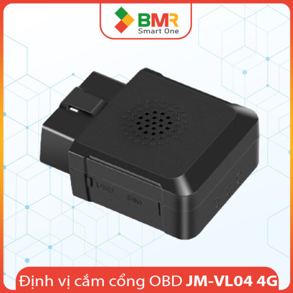 Thiết bị định vị cắm cổng OBD ô tô JM-VL04 4G mới nhất