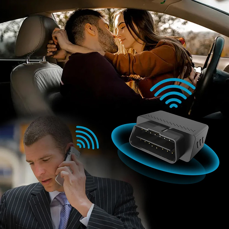 Thiết bị định vị theo dõi ô tô dạng cắm cổng OBD cao cấp có thể nghe lén âm thanh từ xa