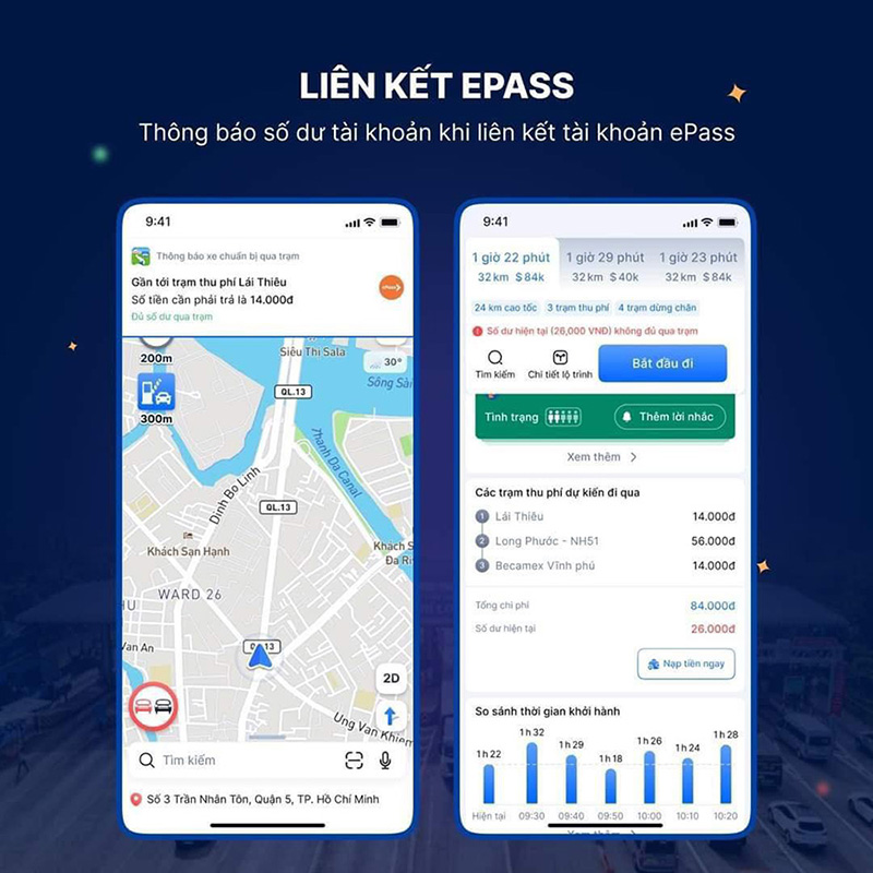 Vietmap Pro tính toán phí qua trạm BOT