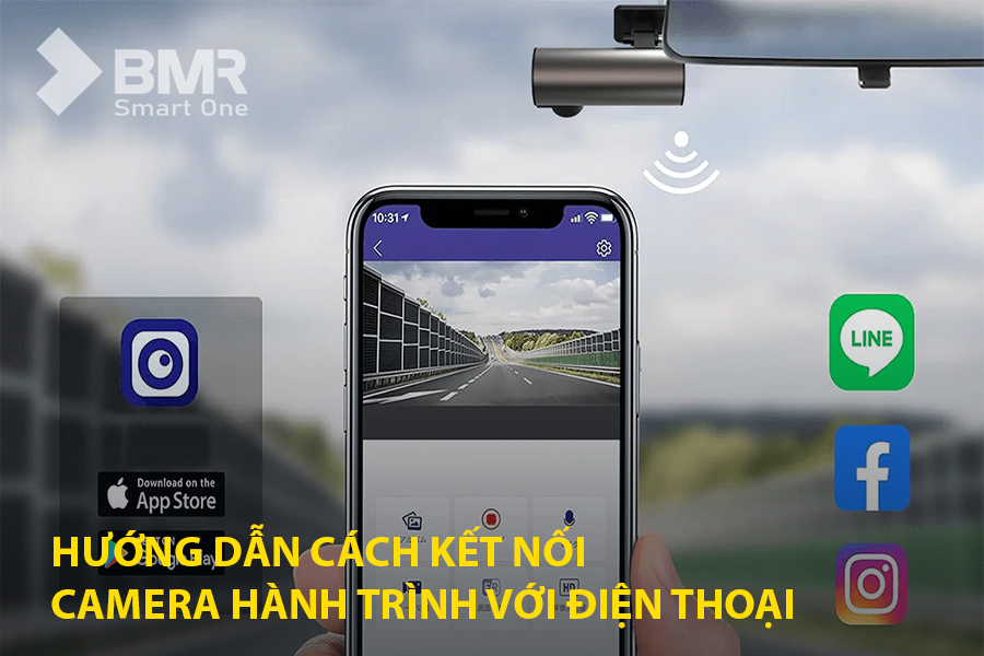 Cách kết nối camera hành trình với điện thoại