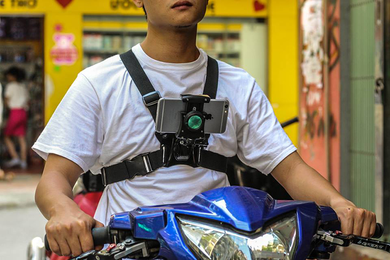 Sử dụng điện thoại làm camera hành trình như actioncam cho xe máy