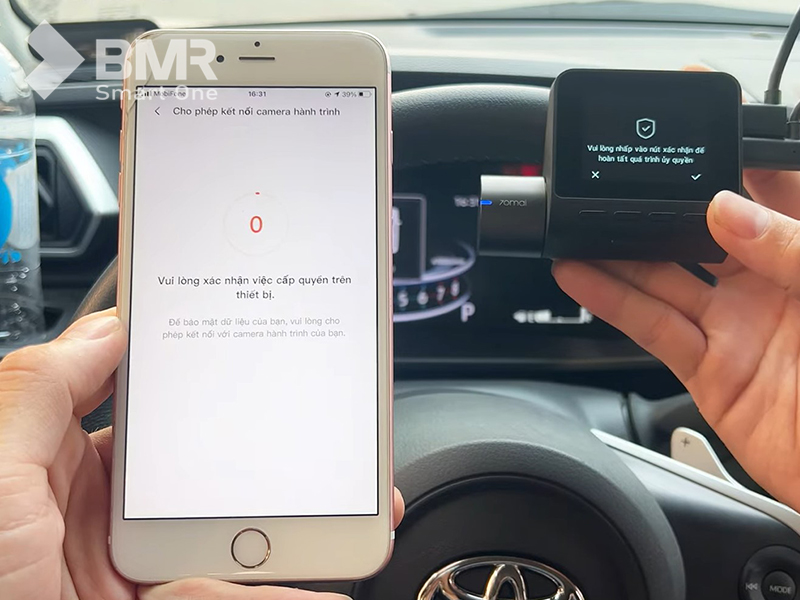 Ứng dụng kết nối với camera cần được cấp đủ quyền truy cập hệ thống