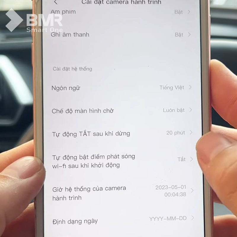 Có thể chỉnh cài đặt thủ công nếu camera hành trình không tự động đồng bộ thời gian