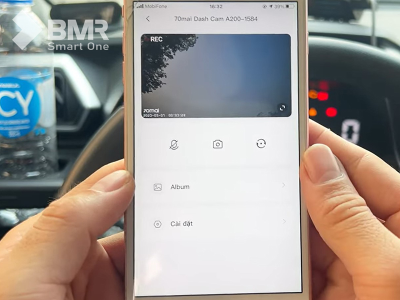 Nhấn vào thư mục cài đặt để truy cập cài đặt thời gian