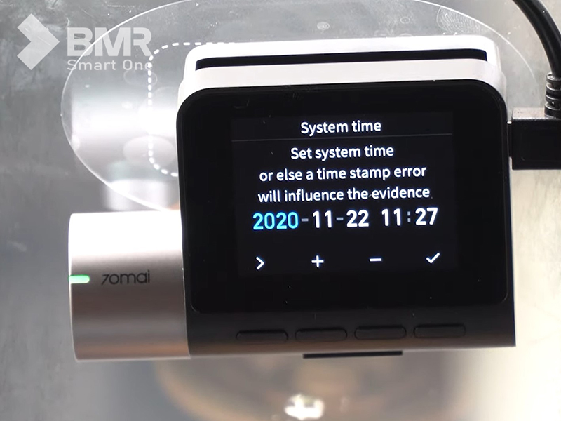 Nhấn vào các nút biểu tượng trên màn hình điều chỉnh thời gian thủ công
