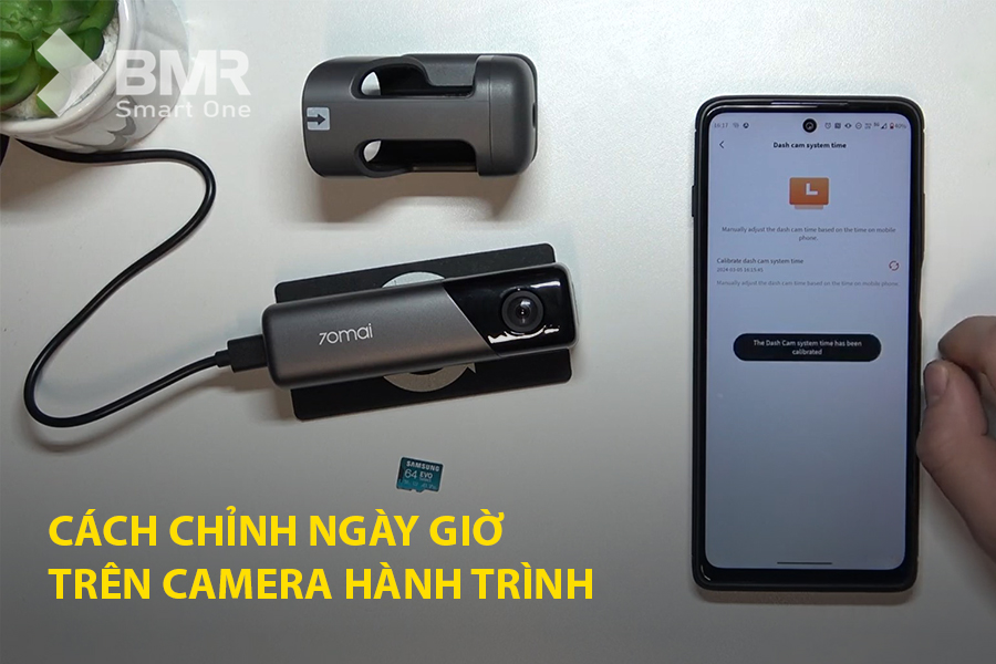 cách chỉnh ngày giờ trên camera hành trình