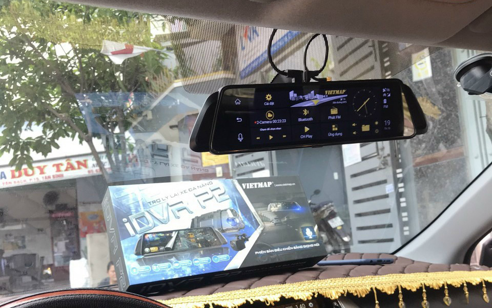 Camera hành trình dạng gương chiếu hậu Vietmap P2