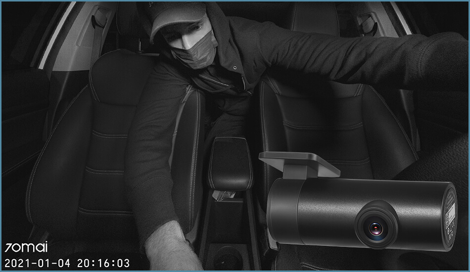 Camera hành trình quay trong xe đảm bảo an ninh 24/7 khi đỗ xe