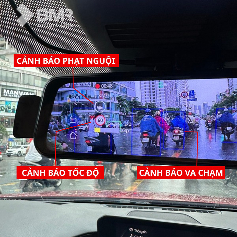 Biểu tượng trên camera hành trình đọc biển báo tốc độ
