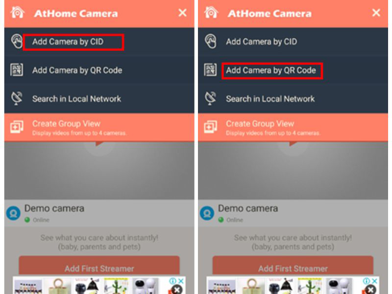 Dùng webcam làm camera hành trình: Thêm thiết bị webcam bằng cách Add Camera by CID