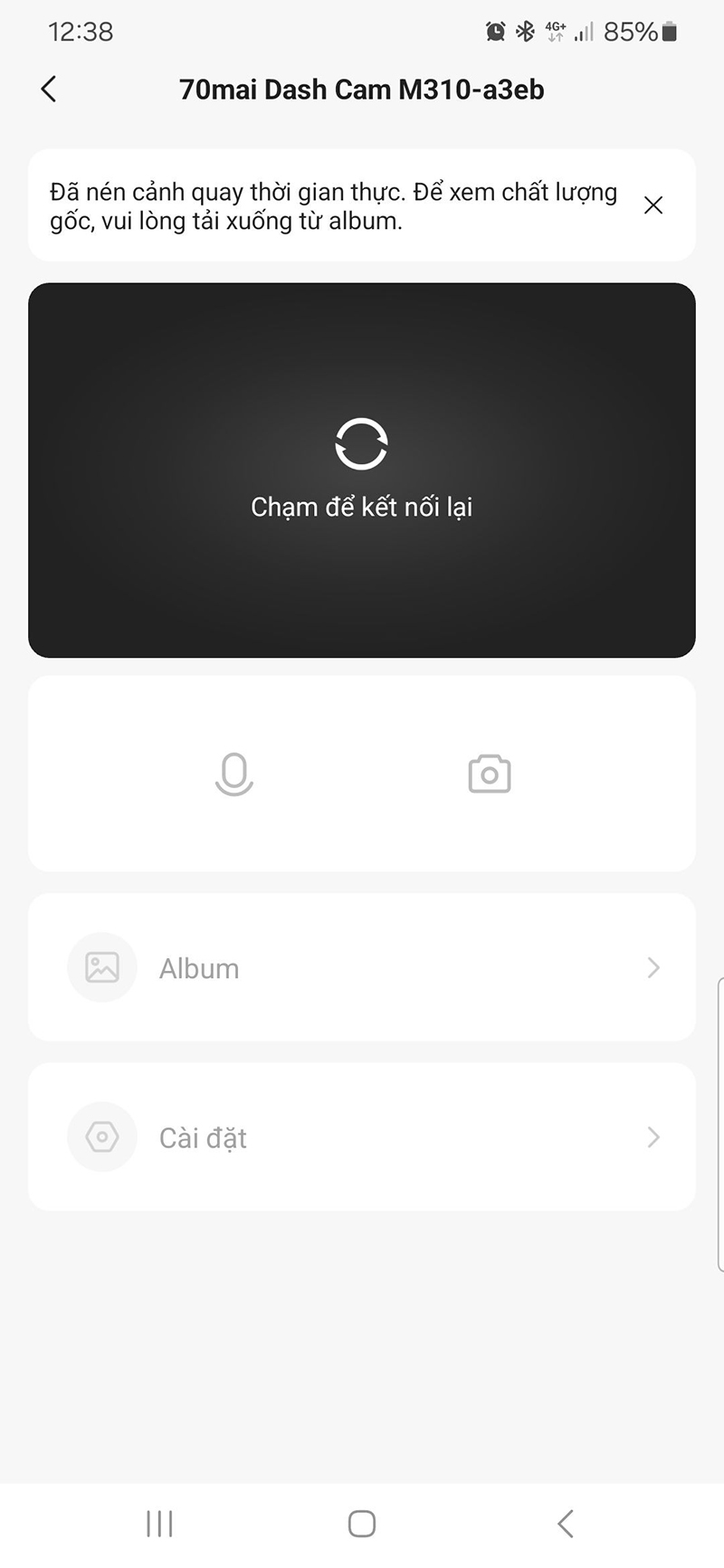 Không tìm thấy video trong ứng dụng/app là lỗi thường gặp nhất khi xem lại camera hành trình trên điện thoại